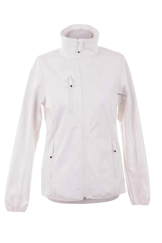 Kurtka softshell damska ze stójką - Biała