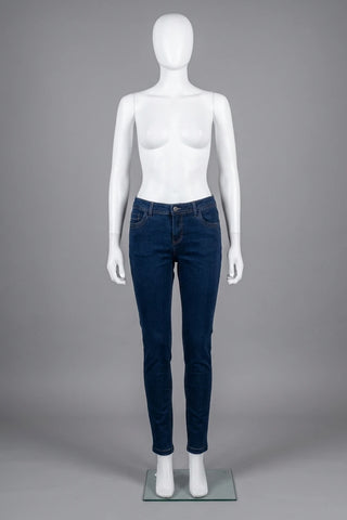 Damskie jeansy slim fit VRS model Clara, granatowe, r. 42