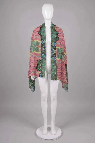 Szal damski wzorzysty paisley boho