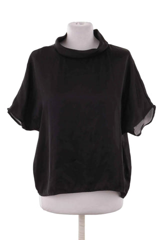 Bluzka oversize z golfem - Czarna