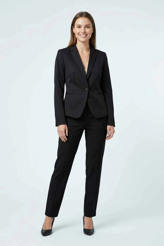 Marynarka damska elegancka slim fit - Czarna