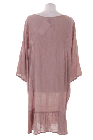 Sukienka  ażurowa boho - Różowa