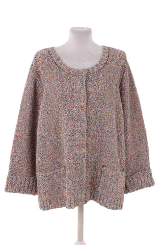 Sweter damski  dzianinowy wielokolorowy