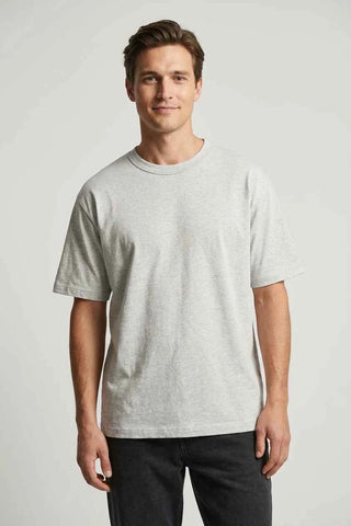 Koszulka T-shirt bawełniany basic - Szary