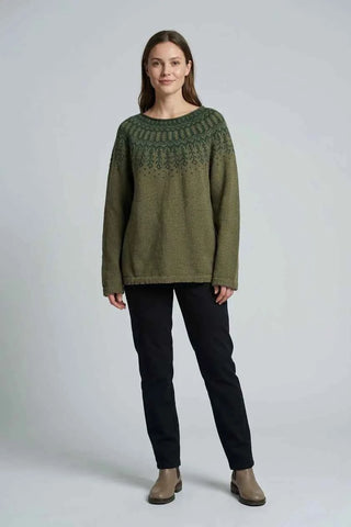 Sweter damski - Zielony