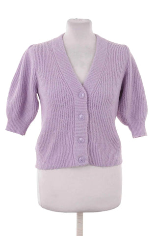 Sweter damski prążkowany – Fioletowy
