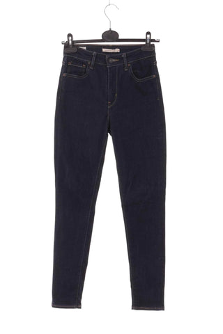 Jeansy skinny Levi's 721 High Rise - Granatowe  70% lyocell