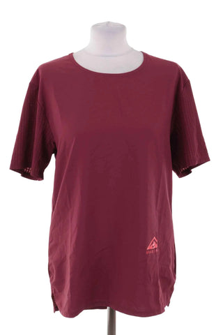T-shirt Damski Sportowy Perforowany Nike - Bordowy