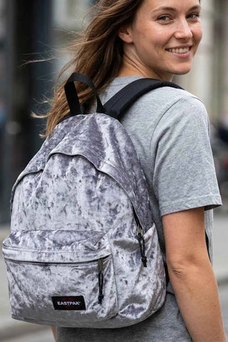 Plecak welurowy Eastpak - Szary