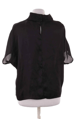 Bluzka oversize z golfem - Czarna
