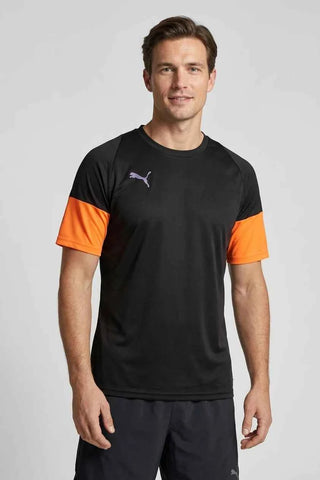 Koszulka sportowa męska Puma - Czarno-pomarańczowa