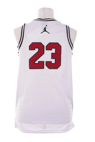 Koszulka koszykarska Mesh Jordan 23 - Biała