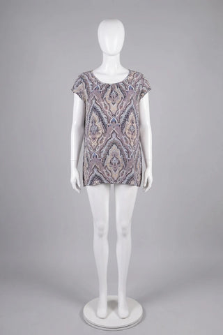 Damska bluzka w orientalny wzor paisley