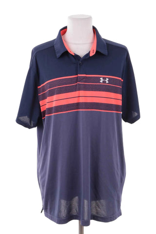Koszulka polo Under Armour paski – Granatowy