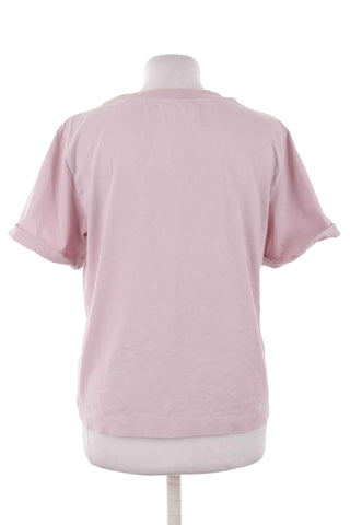 T-shirt damski bawełniany z krótkim rękawem - Różowy