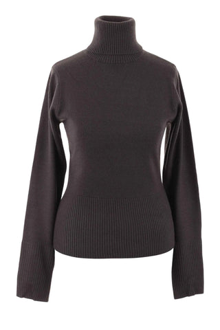 Sweter Damski Golf Dzianinowy - Szary