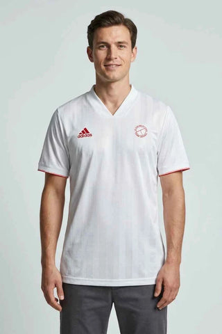Koszulka męska w prążki Adidas - Biała