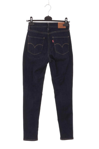 Jeansy skinny Levi's 721 High Rise - Granatowe  70% lyocell
