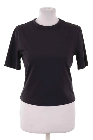 T-shirt damski bawełniany klasyczny - Czarny