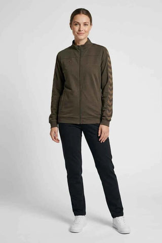 Bluza rozpinana Hummel ze wzorem - Zielona