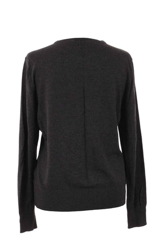 Sweter rozpinany dekolt V - Szary