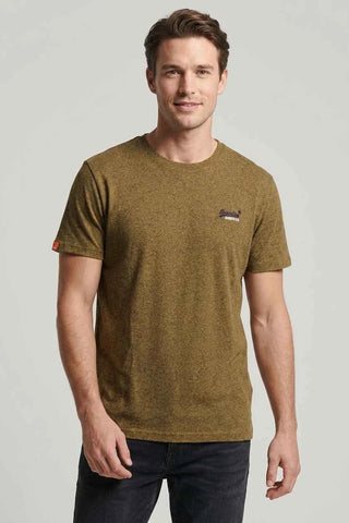 T-shirt bawełniany Superdry - Zielony