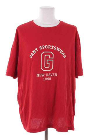 T-shirt męski Gant Sportswear - Czerwony