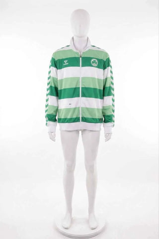 Bluza Dresowa Paski Hummel - Zielono-Biała