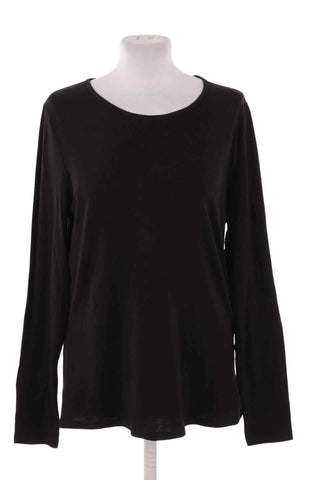 Bluzka bawełniana longsleeve - Czarna