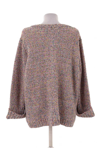 Sweter damski  dzianinowy wielokolorowy