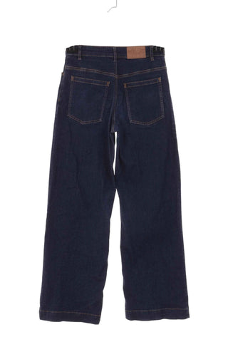 Spodnie jeansowe wide leg Baum und Pferdgarten - Granatowe