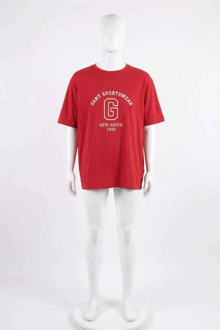 T-shirt męski Gant Sportswear - Czerwony