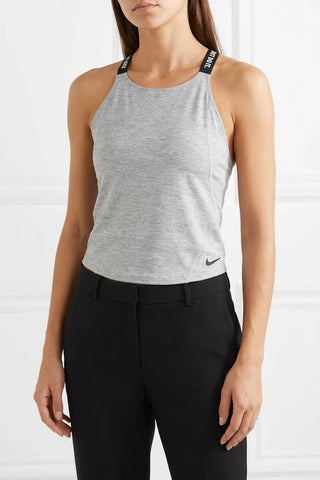 Damski Top Sportowy Nike Just Do It Szary