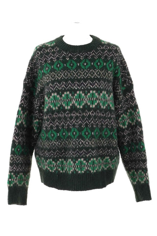 Sweter Damski  - Zielony   9% wełna
