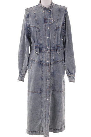 Damska Jeansowa Sukienka Maxi Vintage