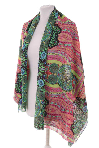 Szal damski wzorzysty paisley boho