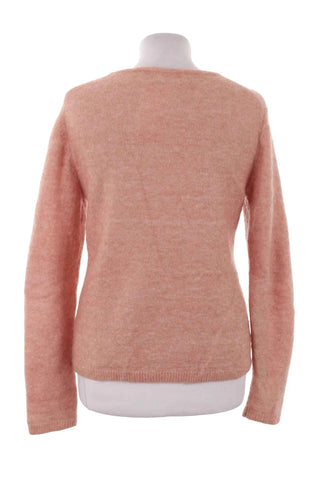 Sweter damski - Różowy  34% moher, 34% wełna