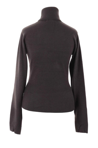 Sweter Damski Golf Dzianinowy - Szary