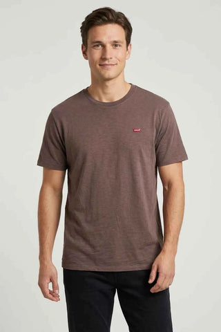 T-shirt męski bawełniany Levi's - Fioletowy