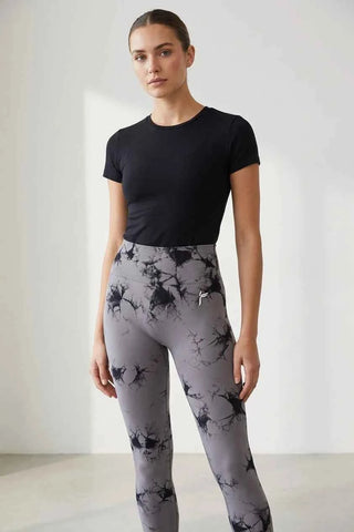 Damskie Legginsy Sportowe we Wzory Tie-Dye