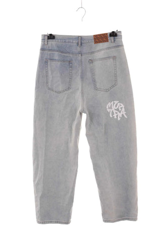Jeansy męskie loose fit bawełniane - Niebieskie