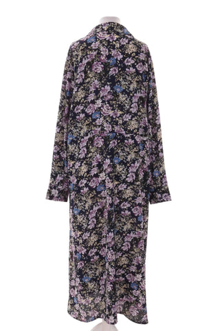 Sukienka koszulowa maxi w kwiaty