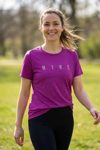 Koszulka sportowa T-shirt Nike - Fioletowa