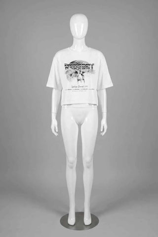 T-shirt krótki z nadrukiem Denim Project - Biały
