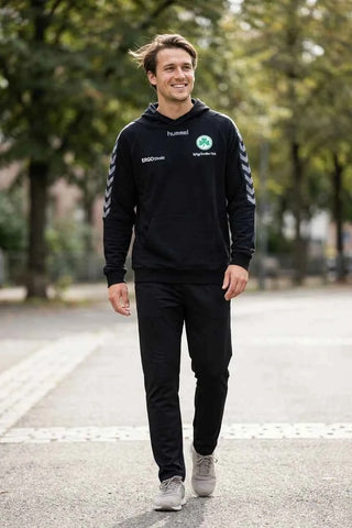 Bluza z kapturem Sportowa Hummel SpVgg Greuther Fürth - Czarna