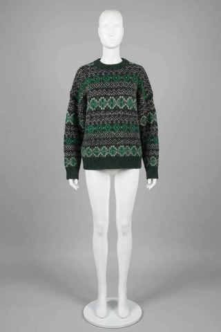 Sweter Damski  - Zielony   9% wełna