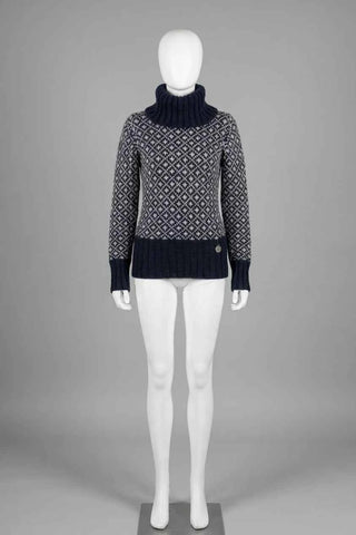 Sweter damski  Only - Granatowy Biały