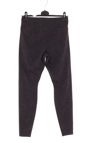 Czarne Legginsy Damskie w Subtelny Wzorek