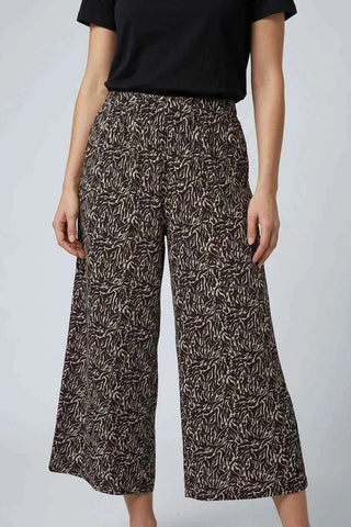 Spodnie szerokie culottes - Czarne