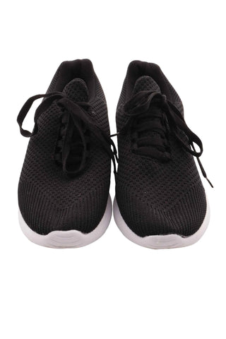 Sneakersy damskie lekkie dzianinowe - Czarno-białe